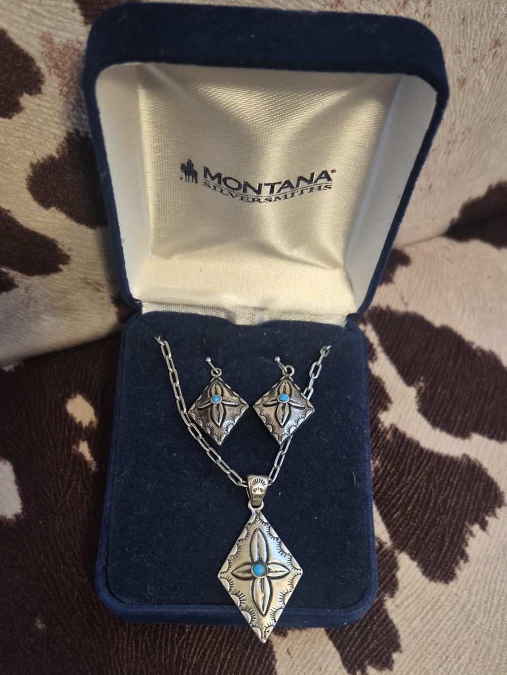 🩵🩵Turquoise Western Necklace & Earring SET